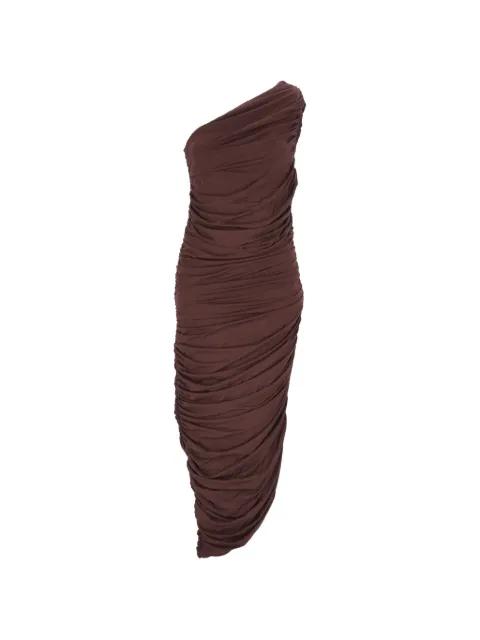 one-shoulder ruched dress by FEDERICA TOSI