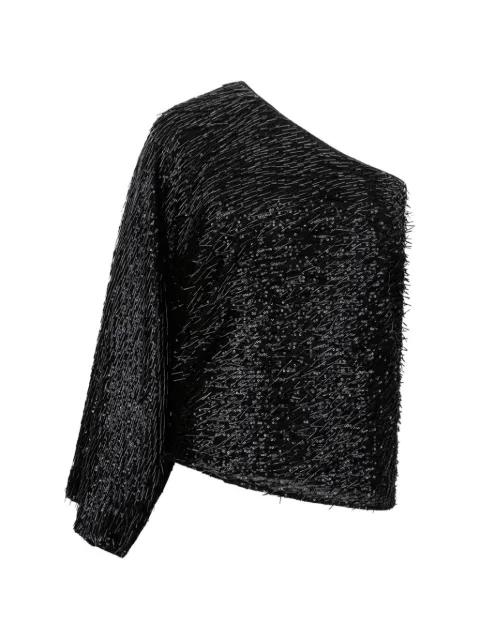 one-shoulder sequins blouse by FEDERICA TOSI