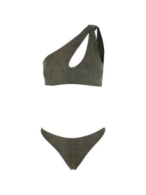 python-print cut-out bikini by FEDERICA TOSI