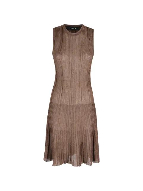 ribbed-knit metallic dress by FEDERICA TOSI