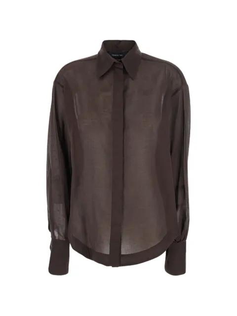 semi-sheer cotton shirt by FEDERICA TOSI