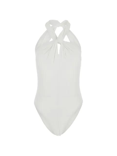 twist-detail halterneck swimsuit by FEDERICA TOSI