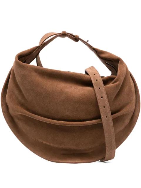 Tortellino suede tote bag by FEDERICO CINA