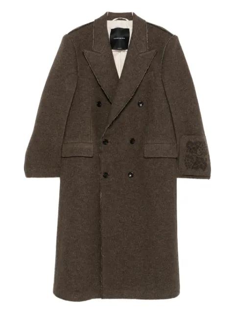 double-breasted wool coat by FEDERICO CINA