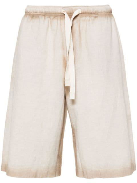 side-vent brushed bermuda shorts by FEDERICO CINA