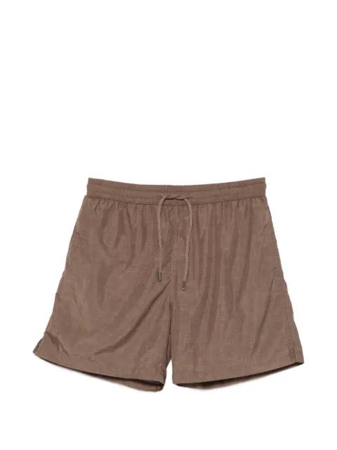 drawstring-waist logo-patch swim shorts by FEFE
