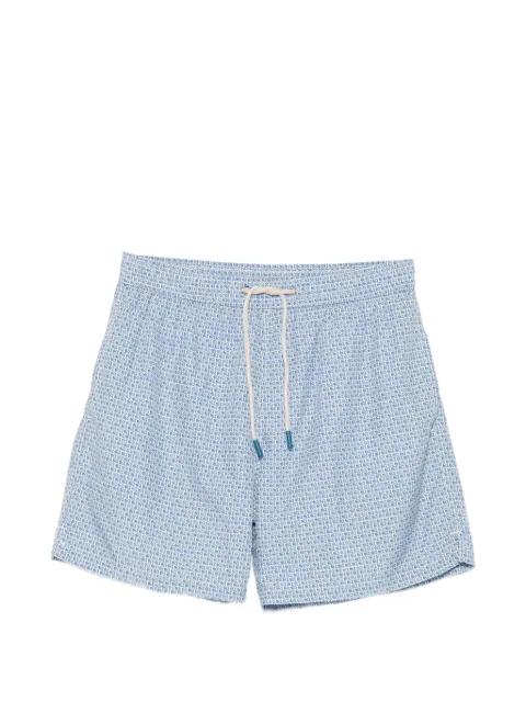 fish-print drawstring swim shorts by FEFE