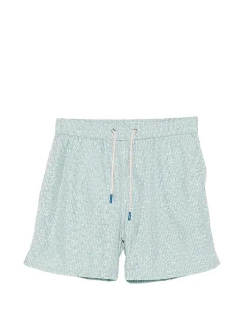 fish-print drawstring swim shorts by FEFE