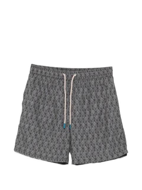geometric-print drawstring swim shorts by FEFE