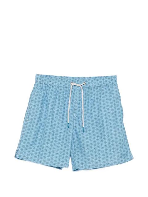 paisley-print drawstring-waist swim shorts by FEFE