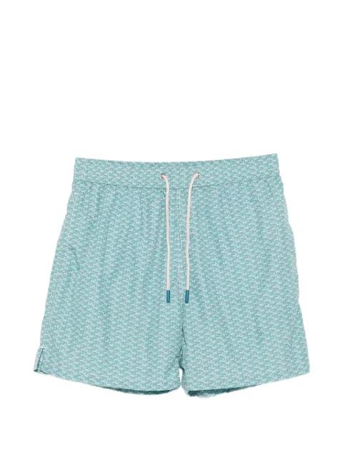 patterned drawstring swim shorts by FEFE