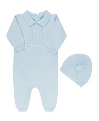 Boys' Cable Knit Longall with Hat - Baby by FELTMAN BROTHERS