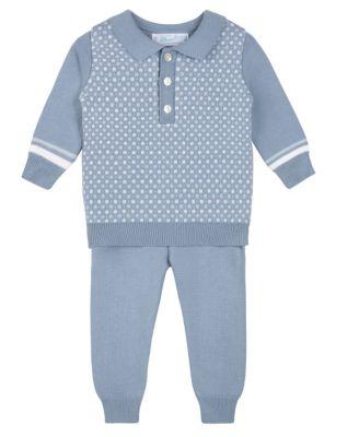 Boys' Geo Knit Polo Set - Baby by FELTMAN BROTHERS