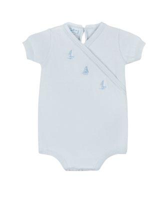 Boys' Little Sailboat Knit Romper - Baby by FELTMAN BROTHERS