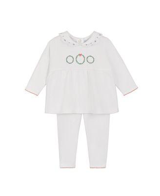 Girls' Holiday Wreath Cotton 2-Piece Set - Baby by FELTMAN BROTHERS