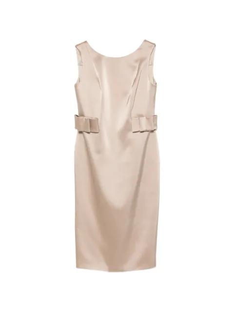 bow-embellishment midi dress by FELY CAMPO