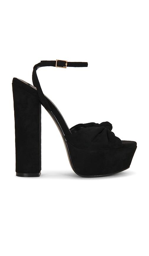 FEMME LA Janis Platform in Black by FEMME LA