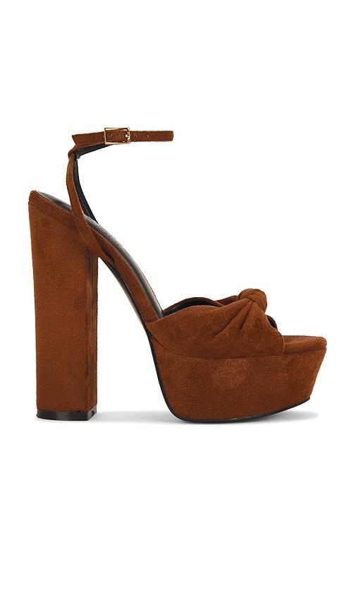 FEMME LA Janis Platform in Brown by FEMME LA