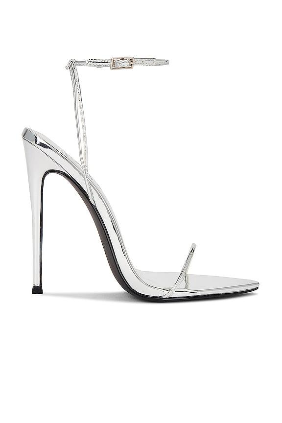 FEMME LA The Andx Sandal in Metallic Silver by FEMME LA