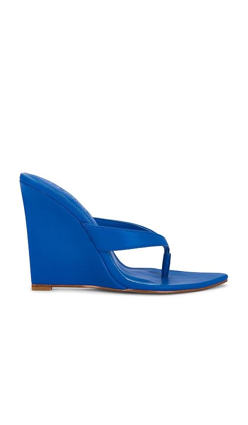 FEMME LA x REVOLVE Tokyo Thong Wedge in Royal by FEMME LA