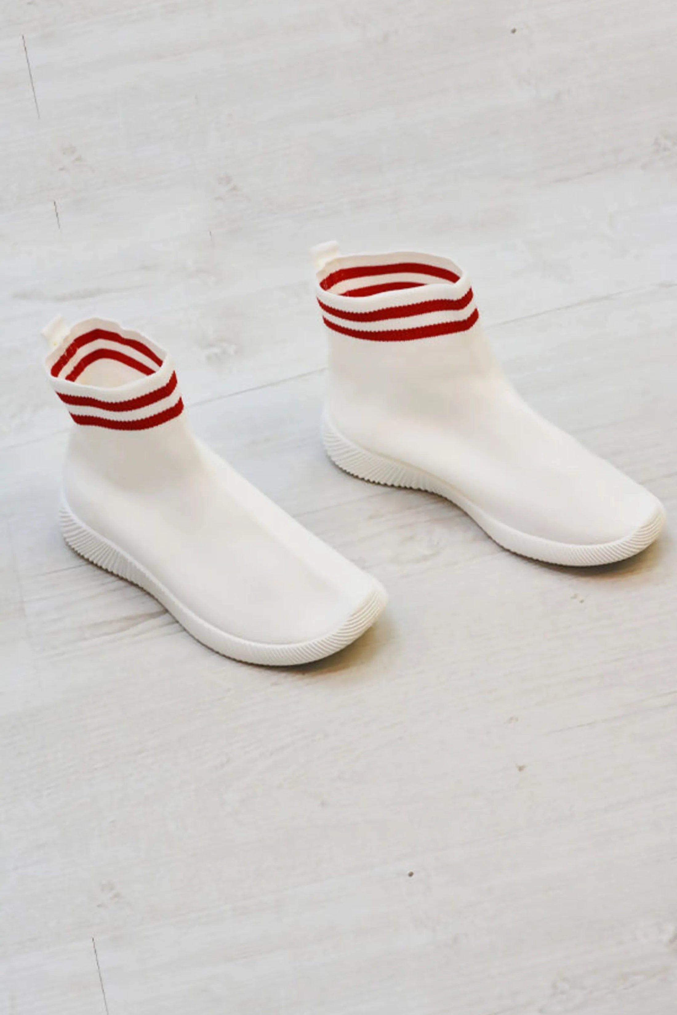 Chunky Sole High Runner Sock Trainers by FEMME LUXE