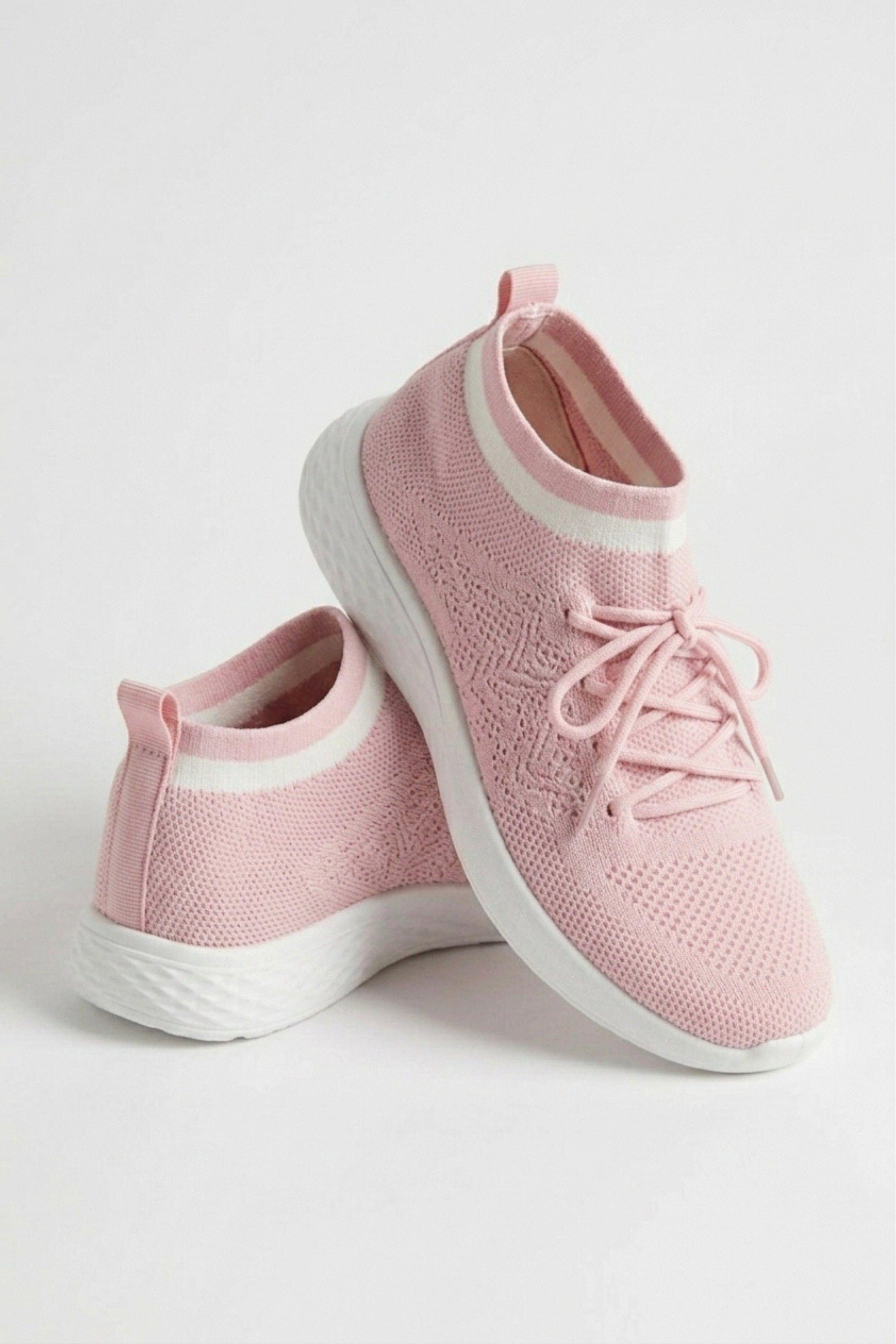 Lace Up Sock Trainers by FEMME LUXE