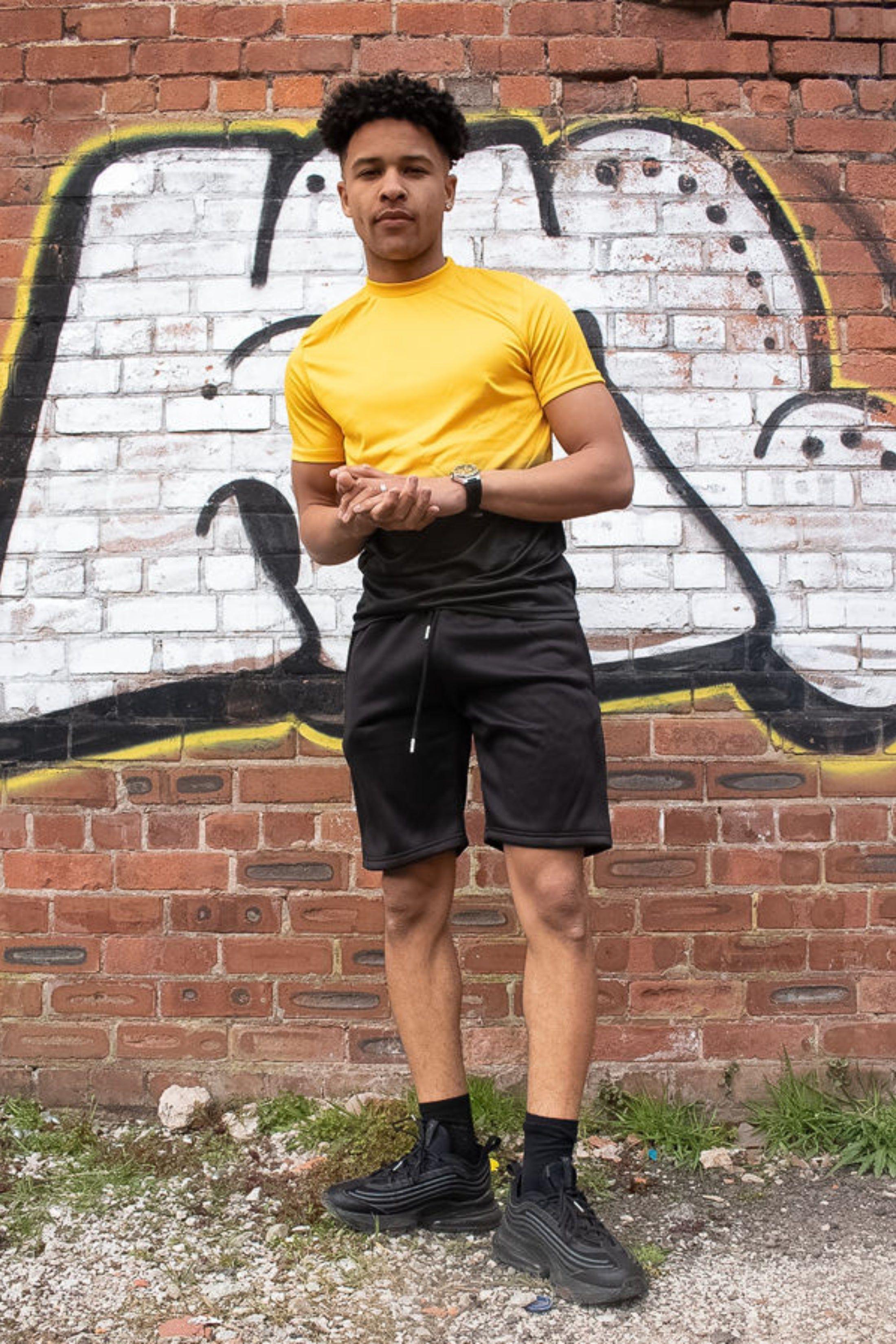 Men's Ombre Tee Muscle Fit Short Set - Tonia by FEMME LUXE