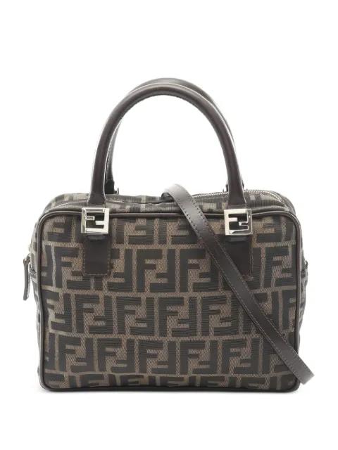 00s Zucca logo handbag by FENDI