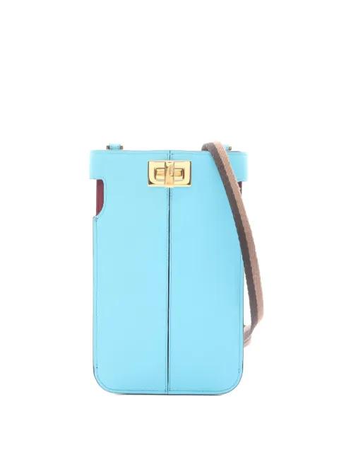 00s leather phone pouch by FENDI