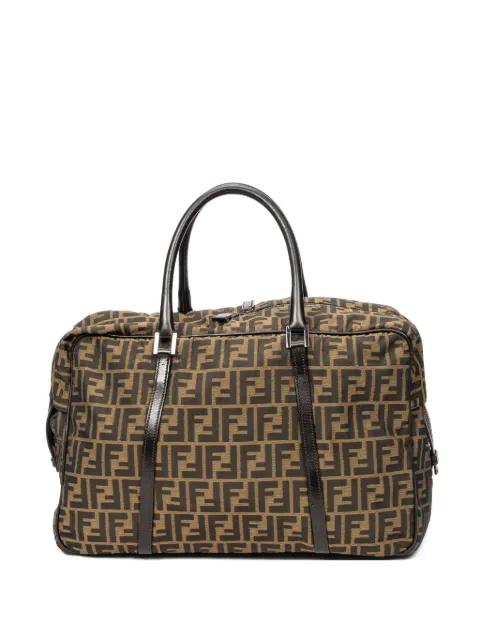 1960 zucca-monogram top-handle luggage by FENDI