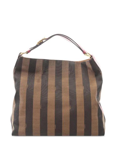 2000-2010 Canvas Pequin shoulder bag by FENDI