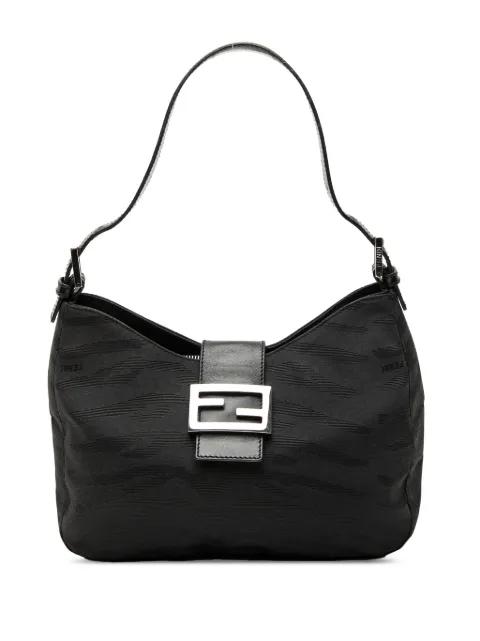 2000-2010 FF Zebra Print Canvas shoulder bag by FENDI