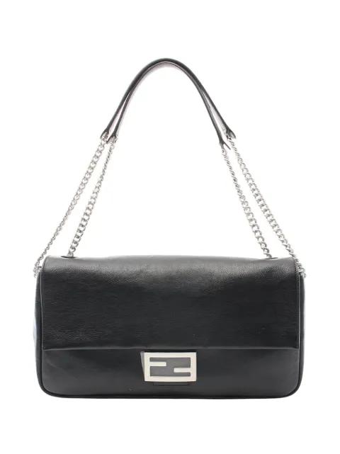 2000-2010 Large Leather Chain Baguette shoulder bag by FENDI