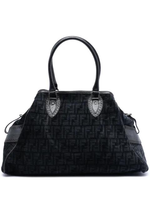 2000-2010 Large Zucca Velvet Etniko Du Jour handbag by FENDI