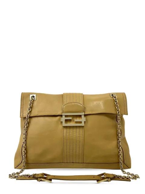 2000-2010 Leather Maxi Baguette Flap Bag shoulder bag by FENDI