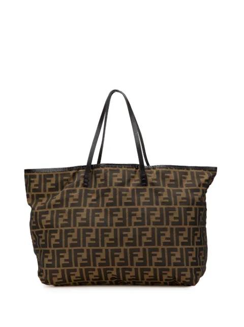 2000-2010 Medium Zucca Canvas Roll tote bag by FENDI