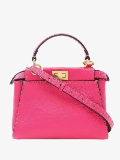 2000-2010 Mini Leather Selleria Peekaboo Iconic satchel by FENDI