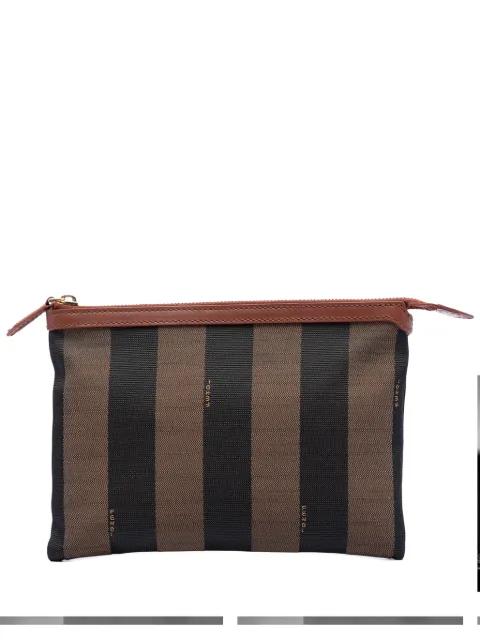 2000-2010 Pequin Canvas clutch bag by FENDI