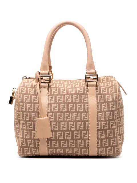 2000-2010 Small Zucchino Canvas Forever Bauletto boston bag by FENDI