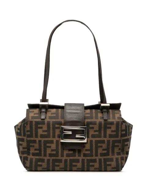 2000-2010 Zucca Canvas Bento Box shoulder bag by FENDI