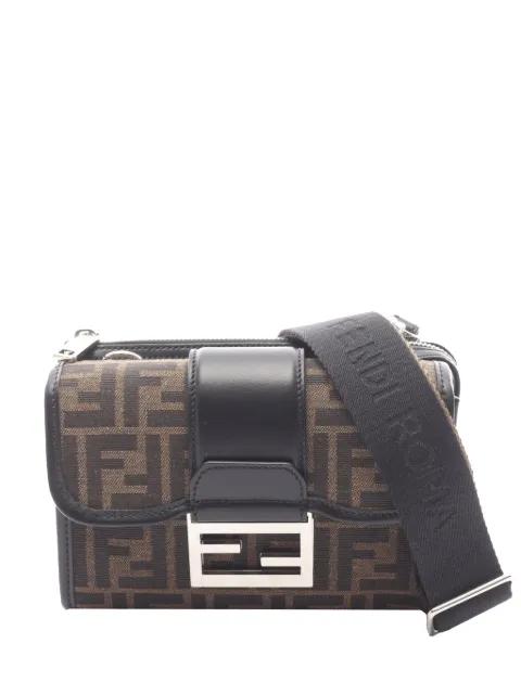 2000-2010 Zucca Canvas Double Baguette crossbody bag by FENDI
