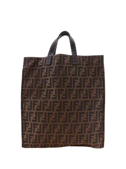 2000-2010 Zucca Canvas Selleria Shopping tote bag by FENDI