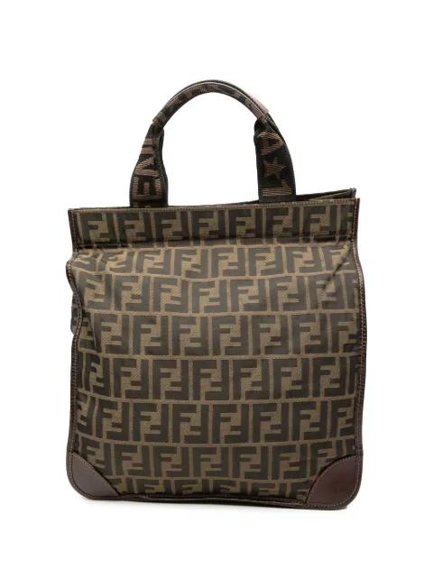 2000-2010 Zucca Canvas Shopping tote bag by FENDI