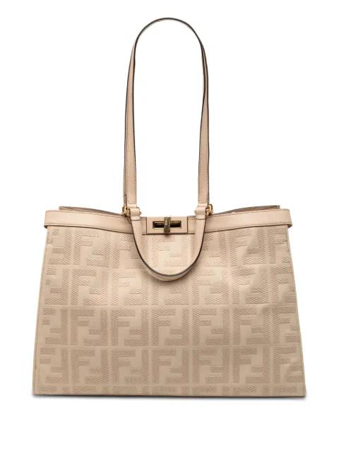 2000-2010 Zucca Embroidered Canvas Peekaboo X Tote satchel by FENDI
