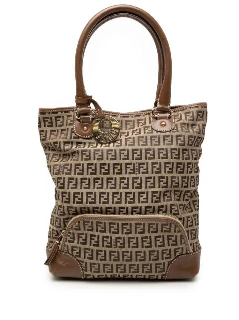 2000-2010 Zucchino Canvas Chef Front Pocket Shopping tote bag by FENDI