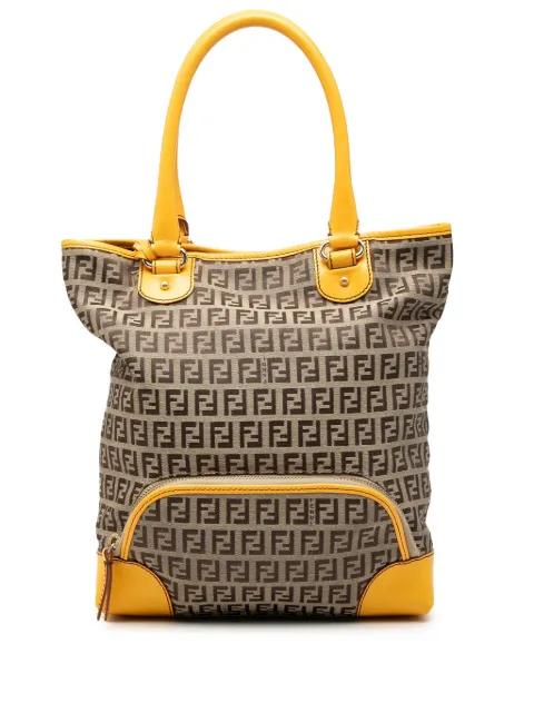 2000-2010 Zucchino Canvas Chef Front Pocket Shopping tote bag by FENDI