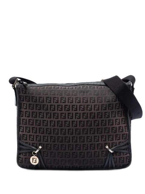 2000-2010 Zucchino Canvas F Charm crossbody bag by FENDI
