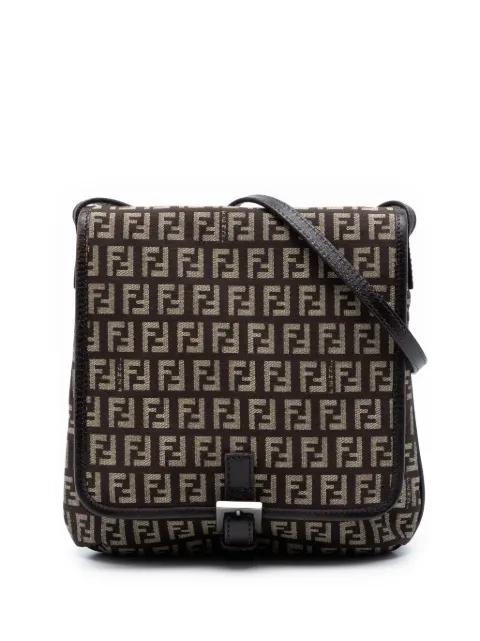 2000-2010 Zucchino Canvas Flap crossbody bag by FENDI