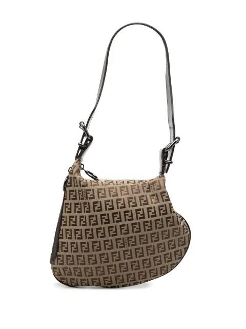 2000-2010 Zucchino Canvas Oyster shoulder bag by FENDI