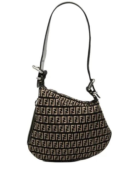 2000-2010 Zucchino Canvas Oyster shoulder bag by FENDI
